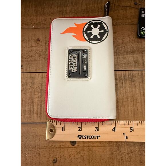 Loungefly Star Wars Wallet Womens Incinerator Trooper Zip Around Faux Leather - Picture 7 of 7